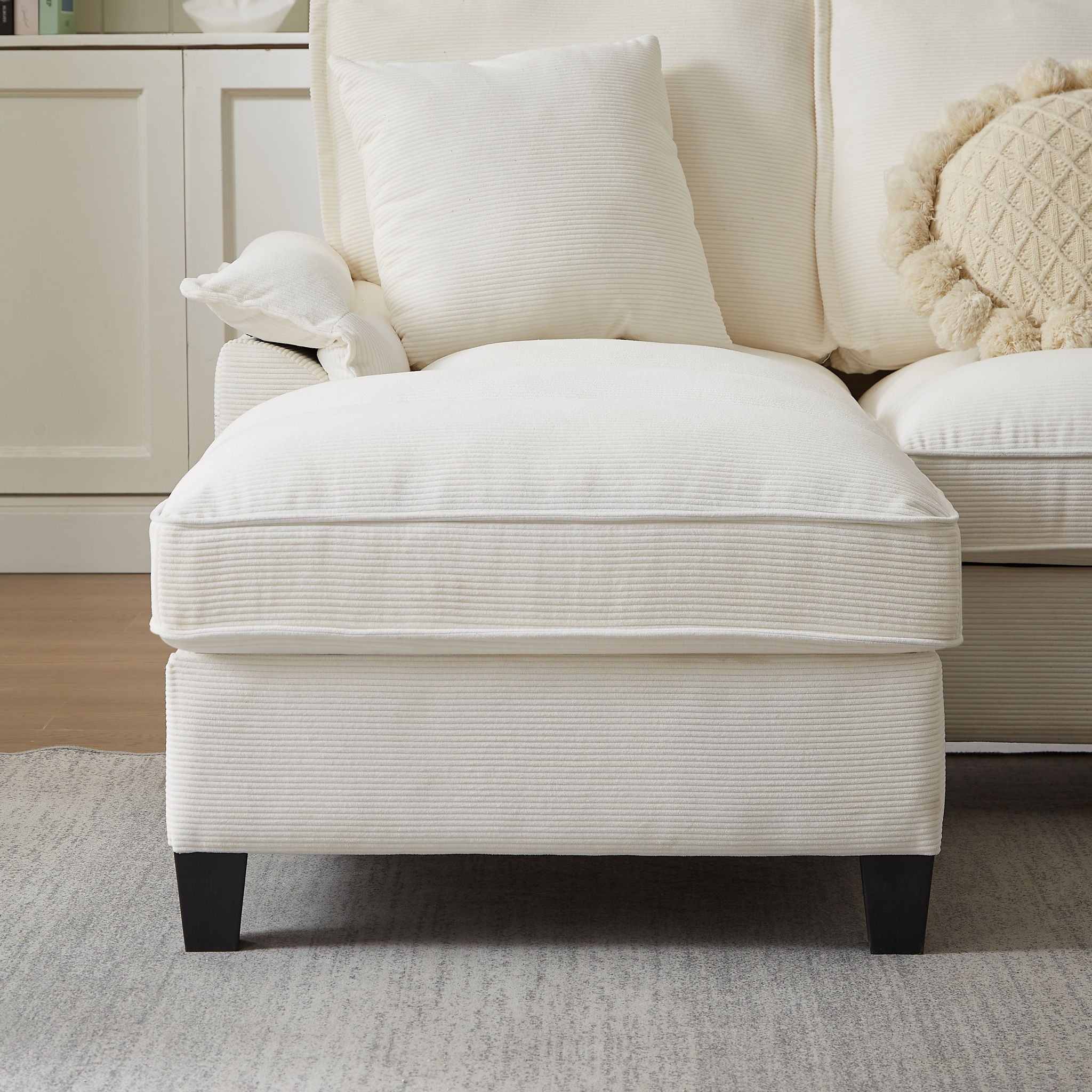 Modern U-Shaped Sectional Sofa Bed With Storage