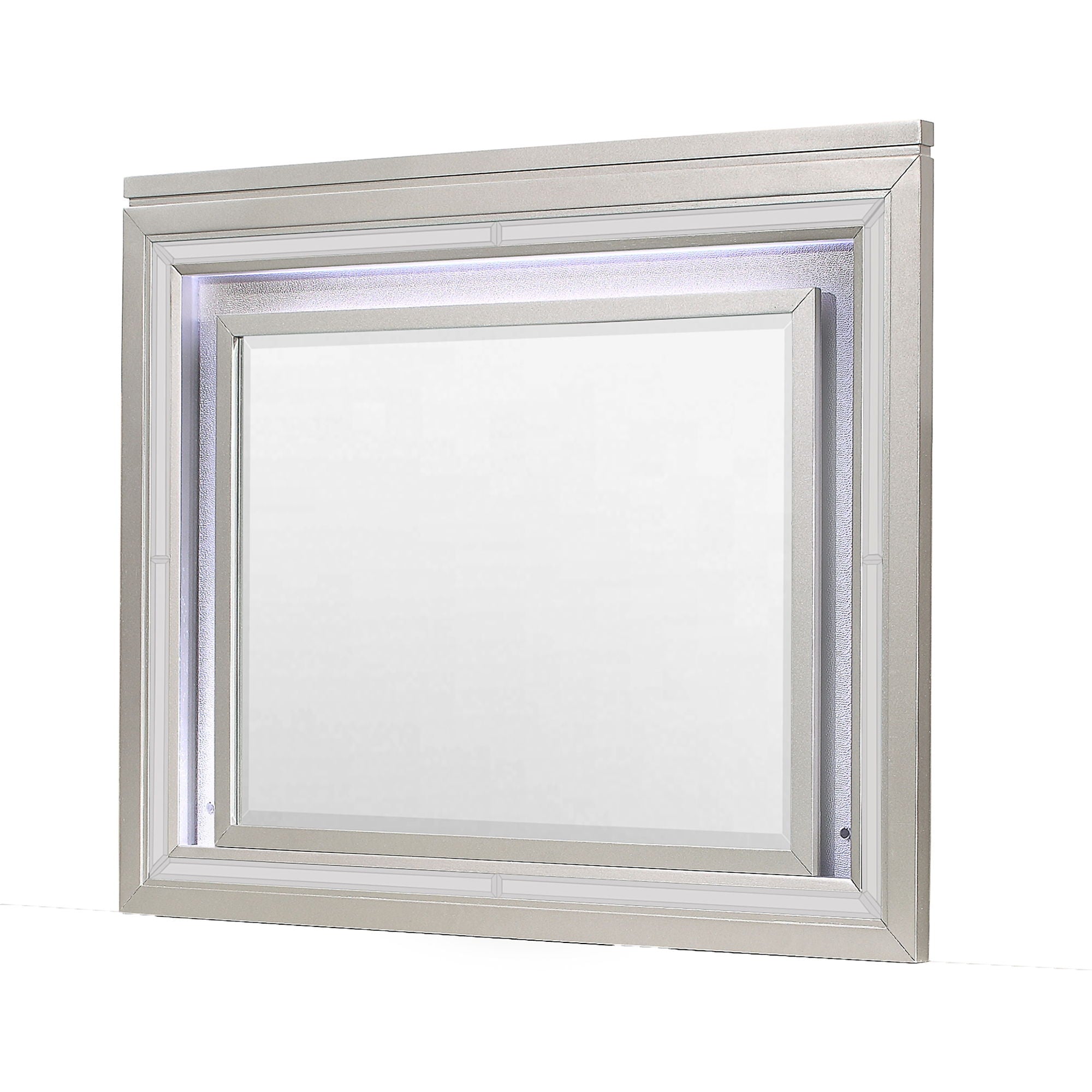 Cross - Glam Mirror With LED - Champagne