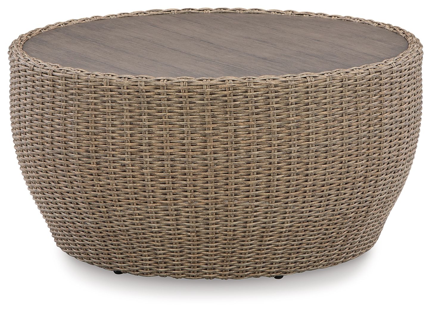 Signature Design by Ashley® Danson - Beige - Round Cocktail Table | Meri Furniture