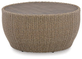 Danson - Beige - Round Cocktail Table