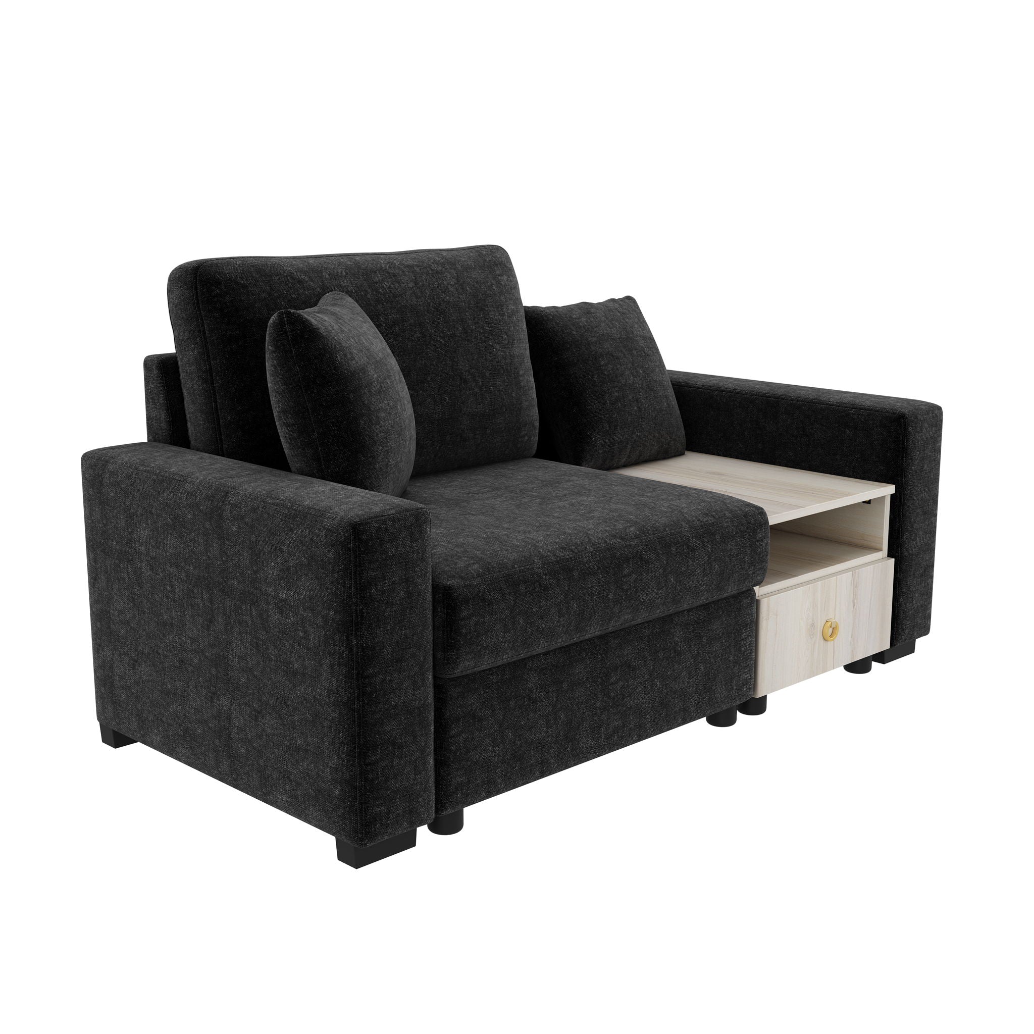 Modular Sofa Couch With Storage Armrest And Center Console