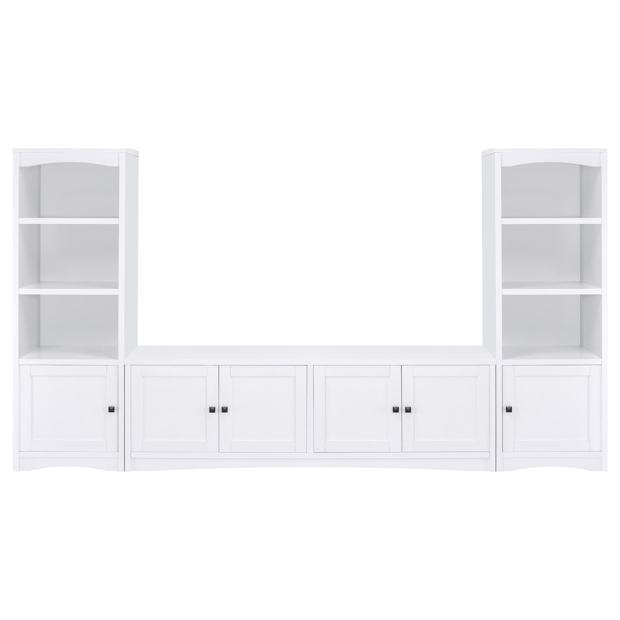 Laughlin - 3-piece Entertainment Center TV Stand - White