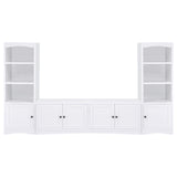 Laughlin - 3-piece Entertainment Center TV Stand - White