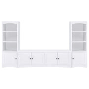 Coaster Fine Furniture Laughlin - 3-piece Entertainment Center TV Stand - White | Meri Furniture