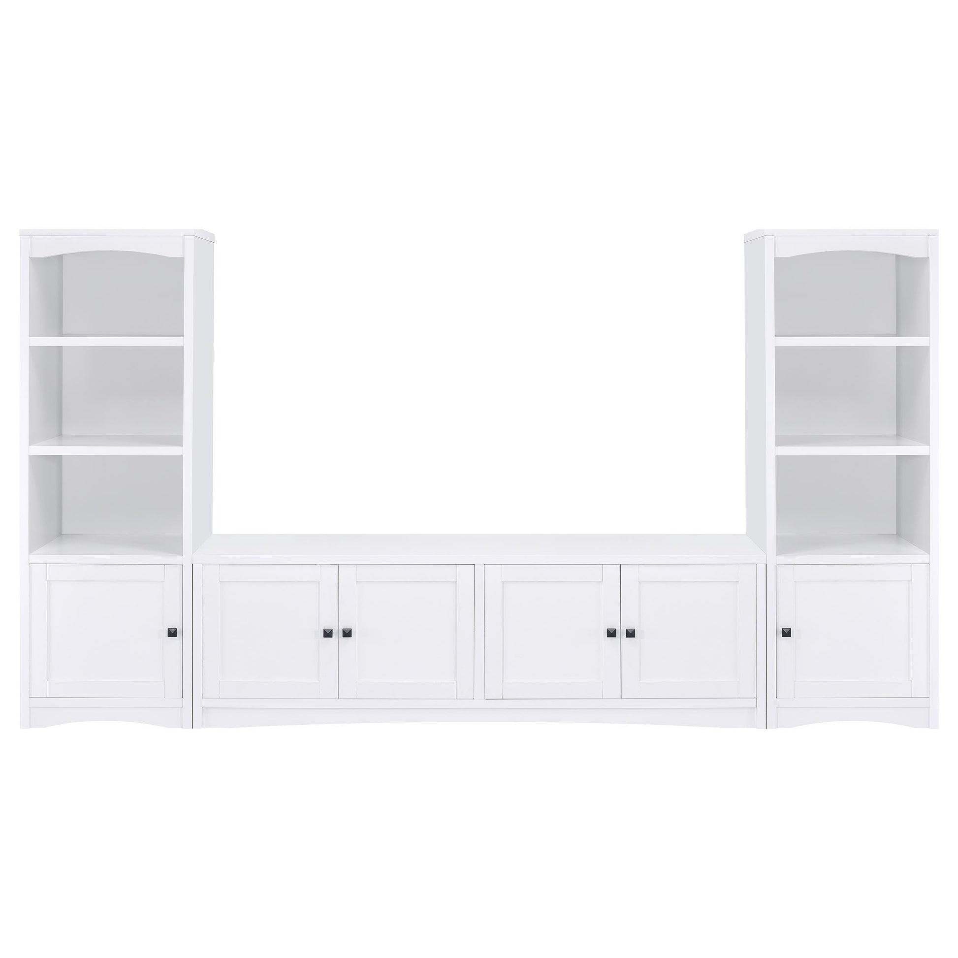 Coaster Fine Furniture Laughlin - 3-piece Entertainment Center TV Stand - White | Meri Furniture