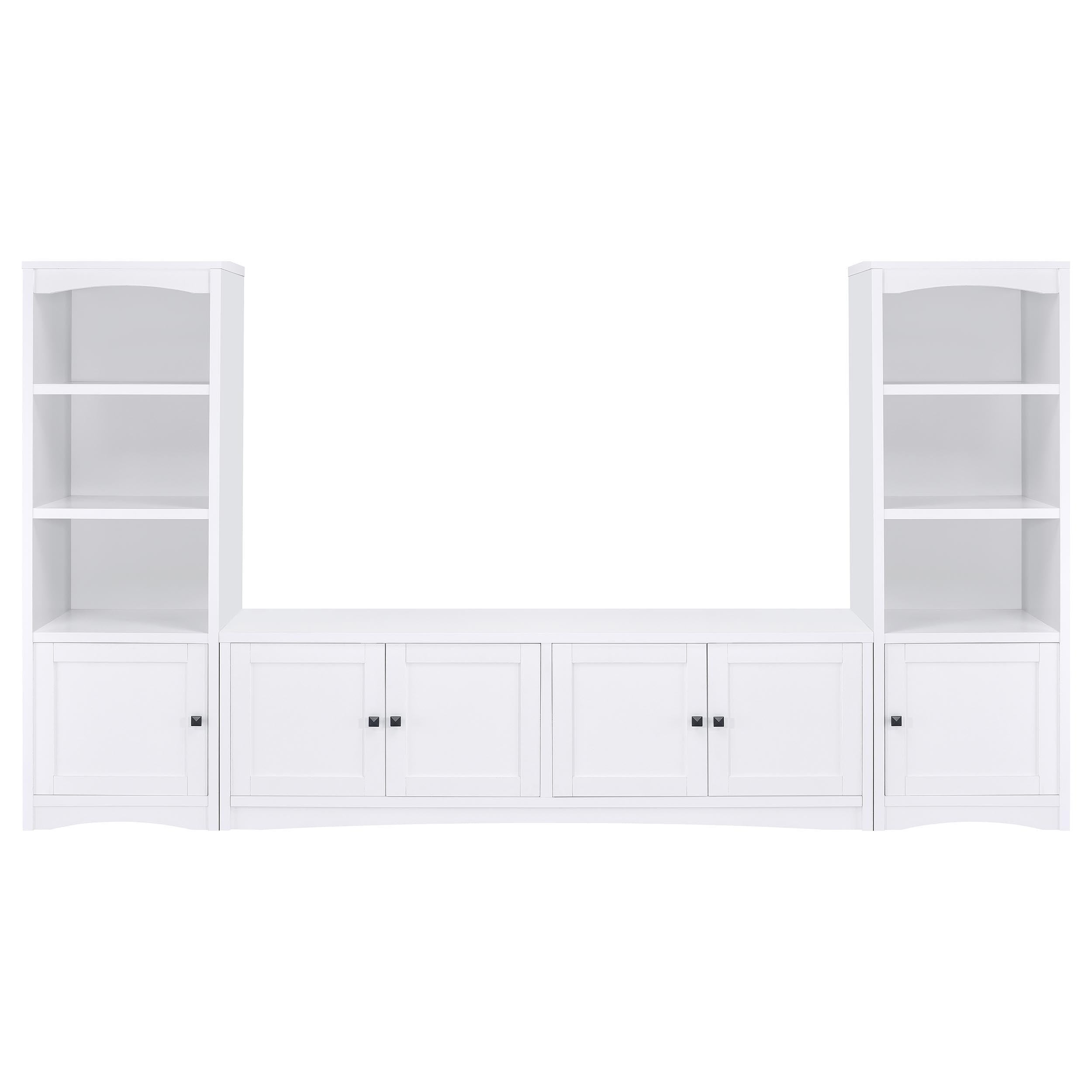 Coaster Fine Furniture Laughlin - 3-piece Entertainment Center TV Stand - White | Meri Furniture