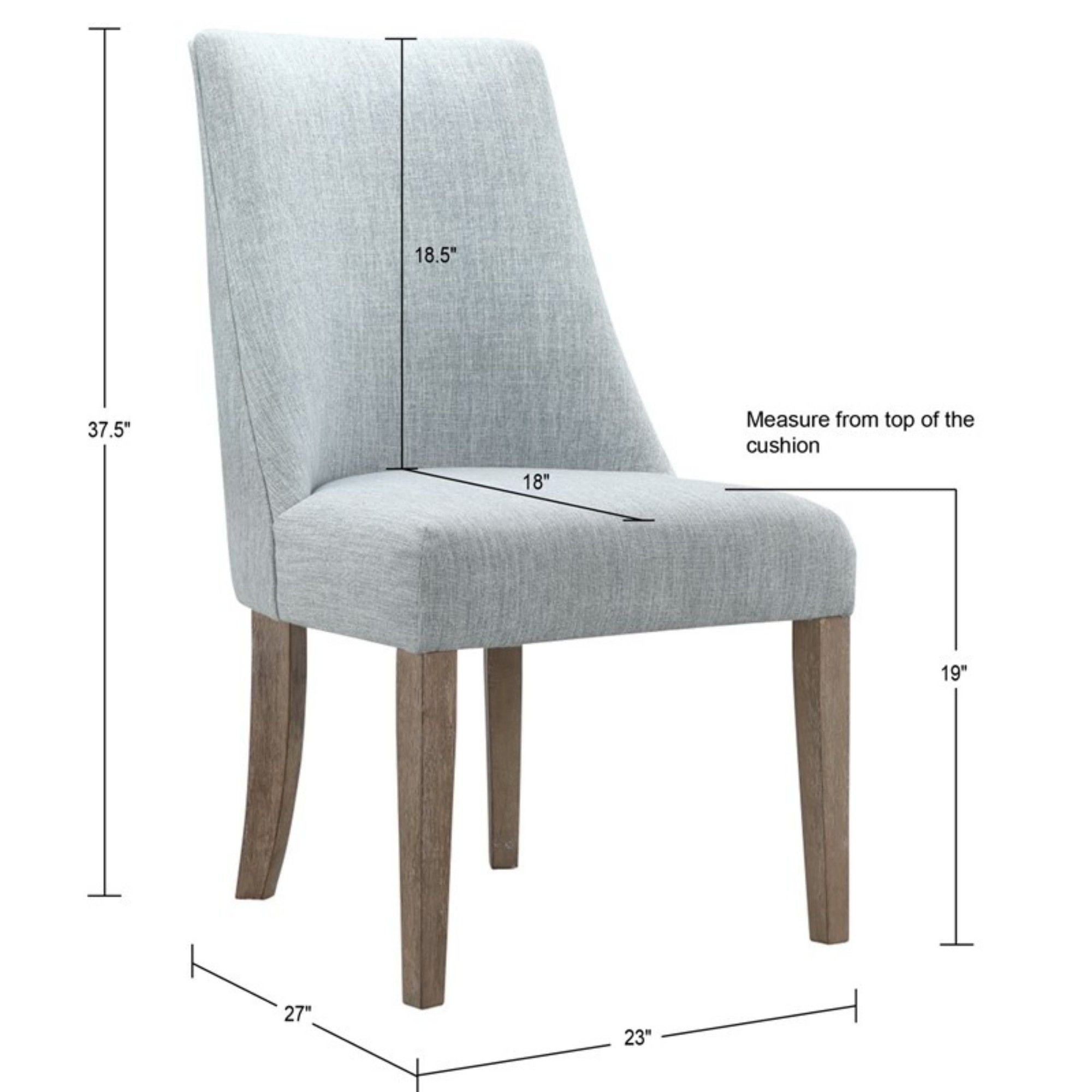 Comfortable Dining Chair Upholstered (Set of 2)