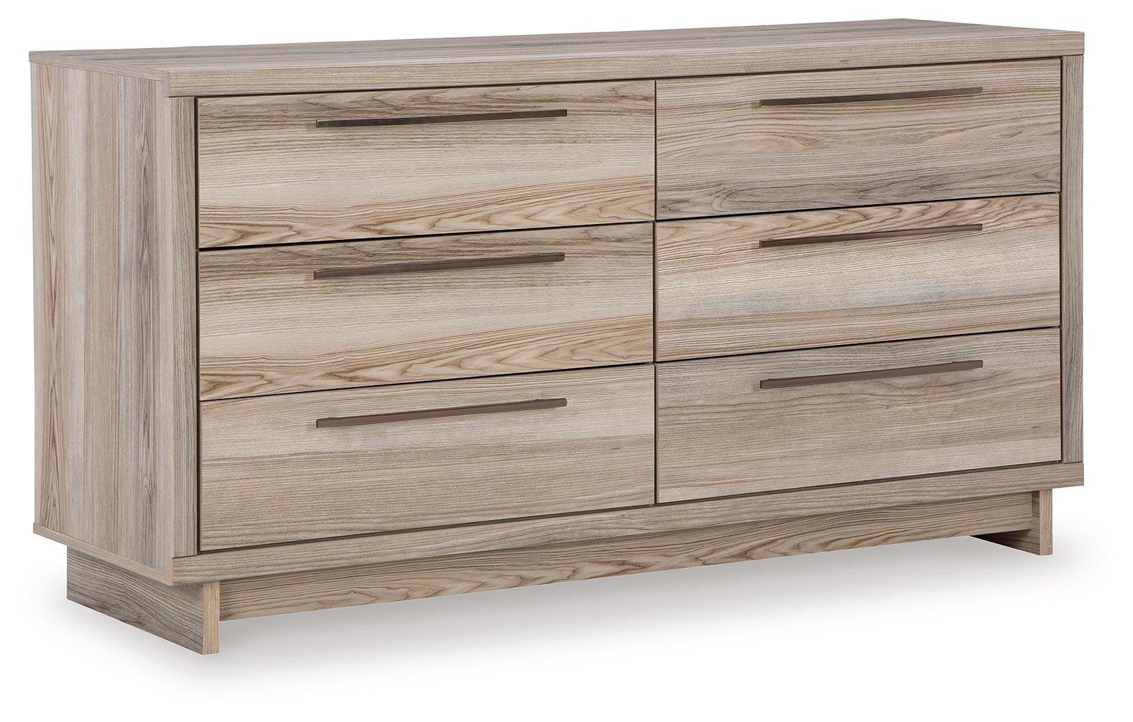 Signature Design by Ashley® Hasbrick - Tan - Six Drawer Dresser | Meri Furniture