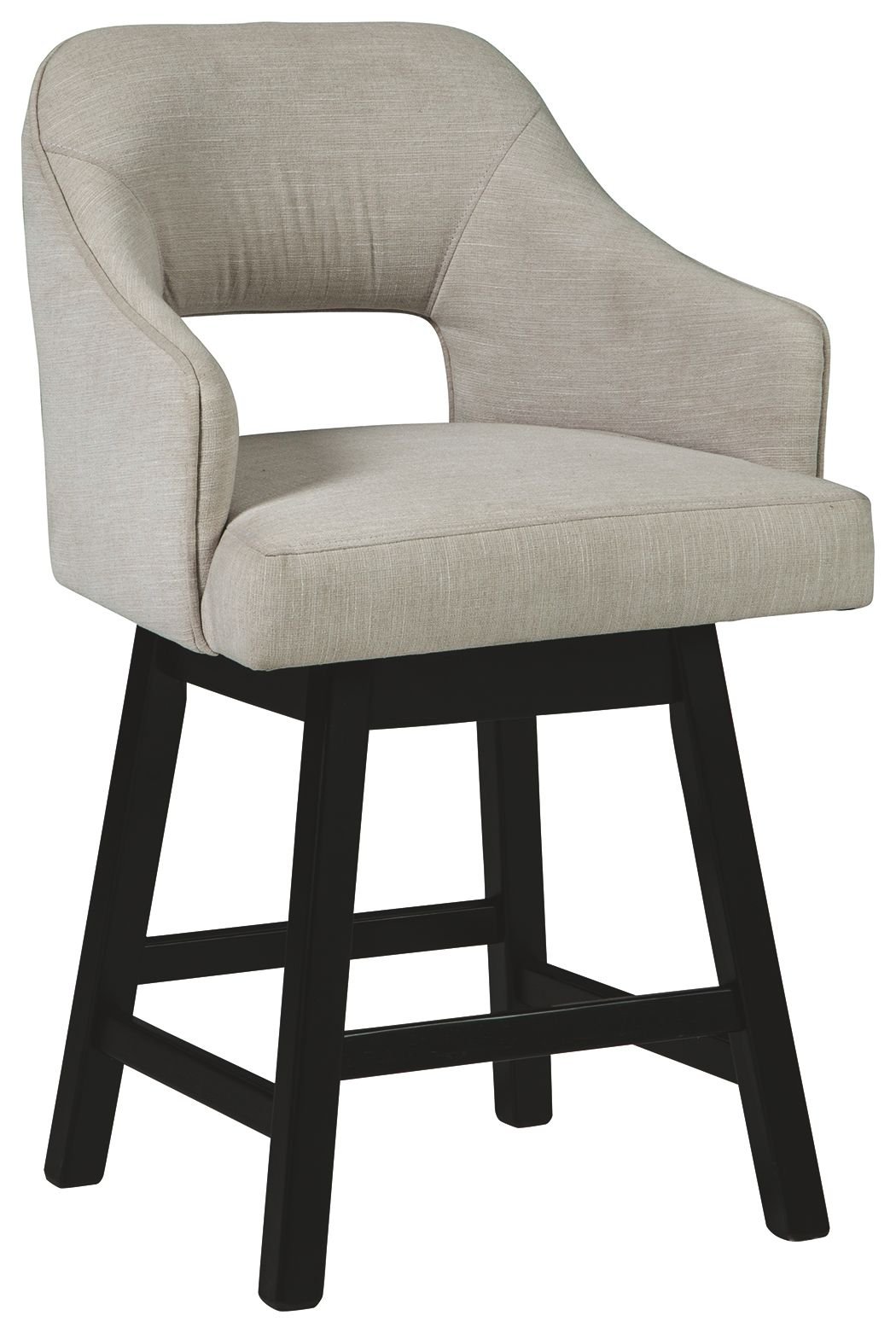 Signature Design by Ashley® Tallenger - Upholstered Swivel Barstool (Set of 2) | Meri Furniture