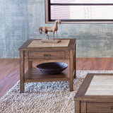 Mesa Valley - End Table - Dark Brown