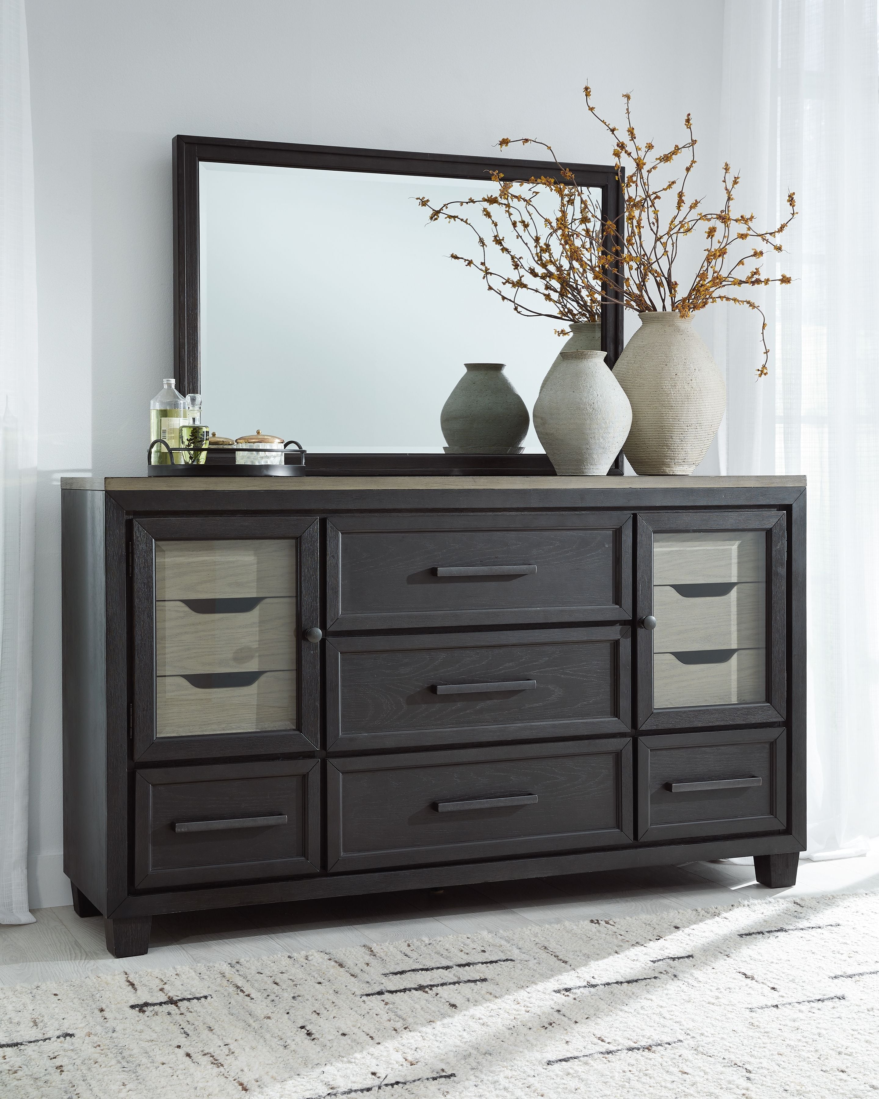 Signature Design by Ashley® Foyland - Dresser, Mirror | Meri Furniture