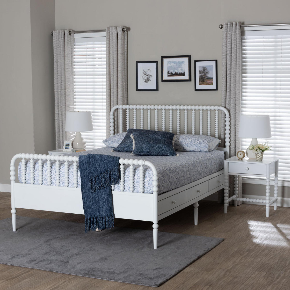 Lucera 3-Piece Bedroom Set, Full, White