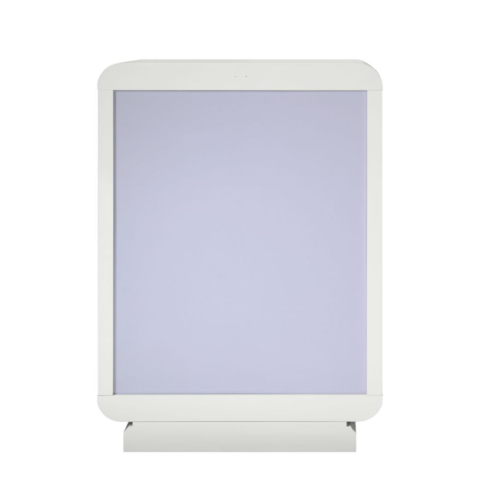 ACME Allendale - Chest - Ivory & Latte High Gloss | Meri Furniture