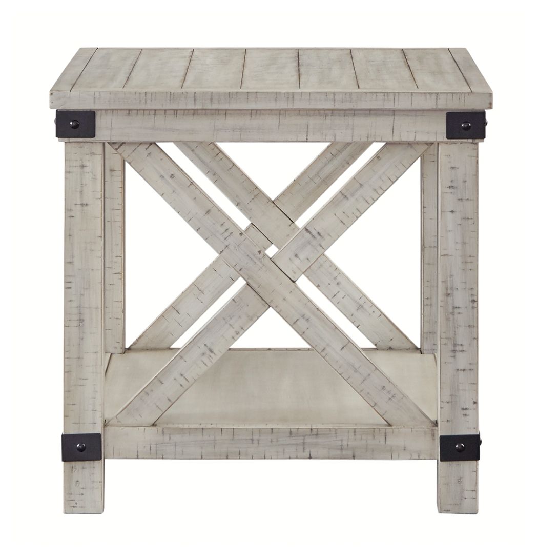 Ashley Furniture Carynhurst - Whitewash - Rectangular End Table | Meri Furniture