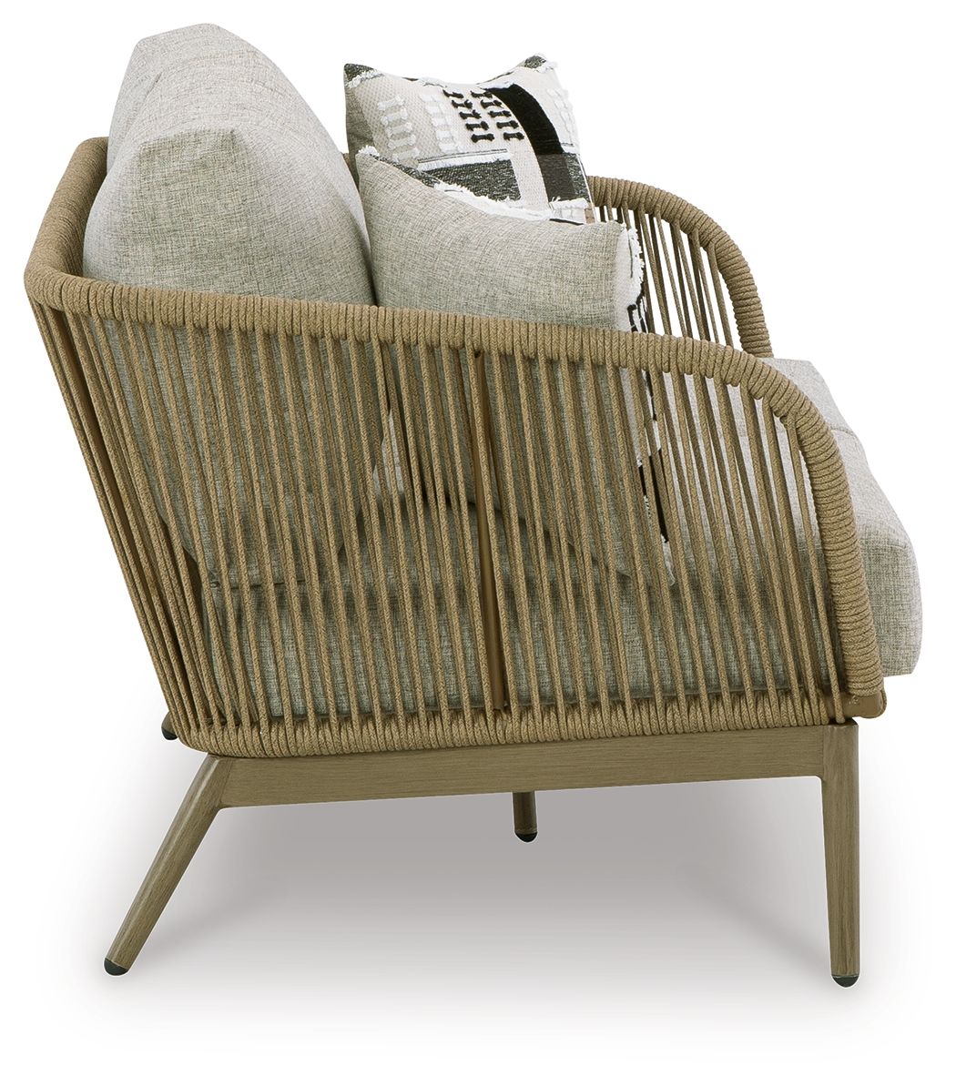 Signature Design by Ashley® Swiss Valley - Beige - Loveseat W/Cushion | Meri Furniture