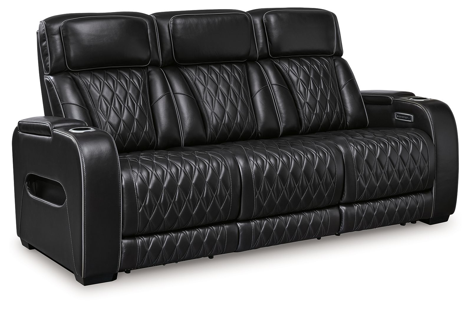 Signature Design by Ashley® Boyington - Power Reclining Sofa With Adj Headrest | Meri Furniture
