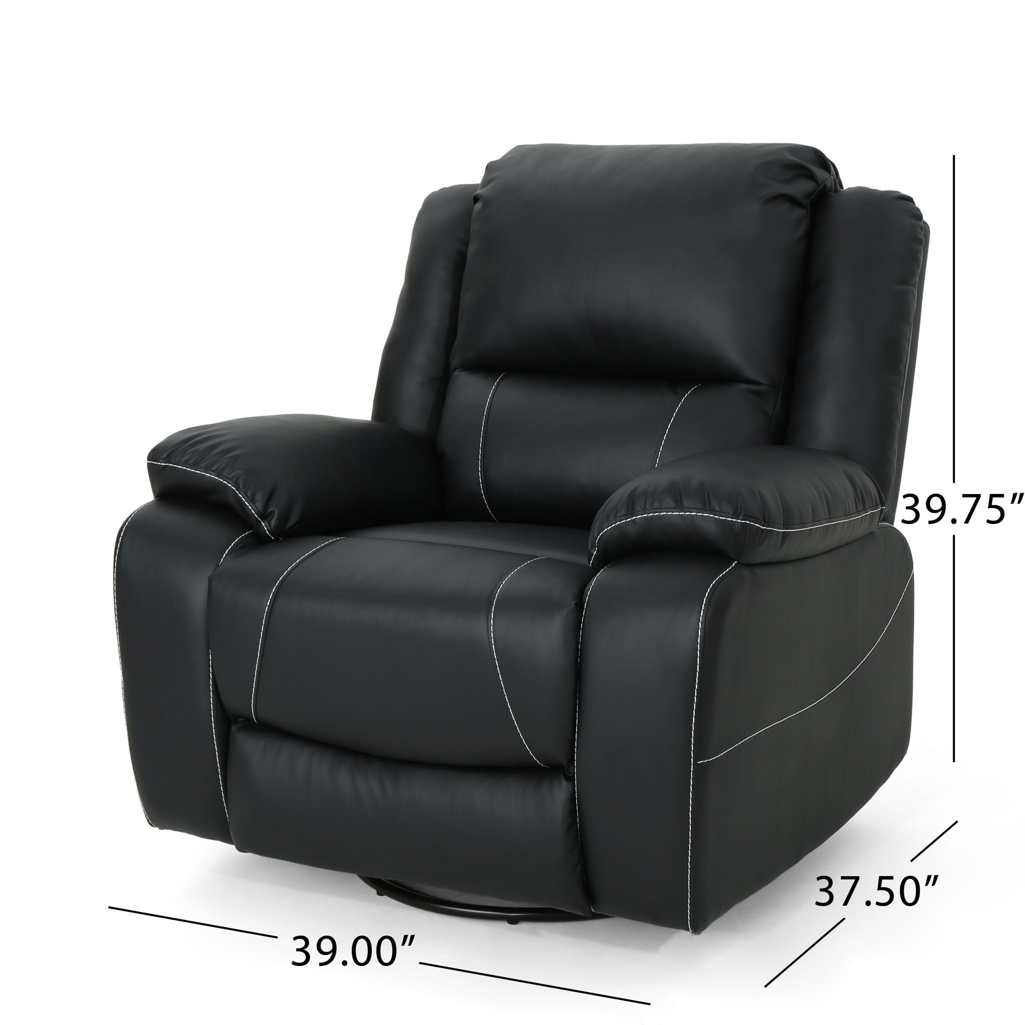 Stylish Wide Manual Swivel Standard Recliner