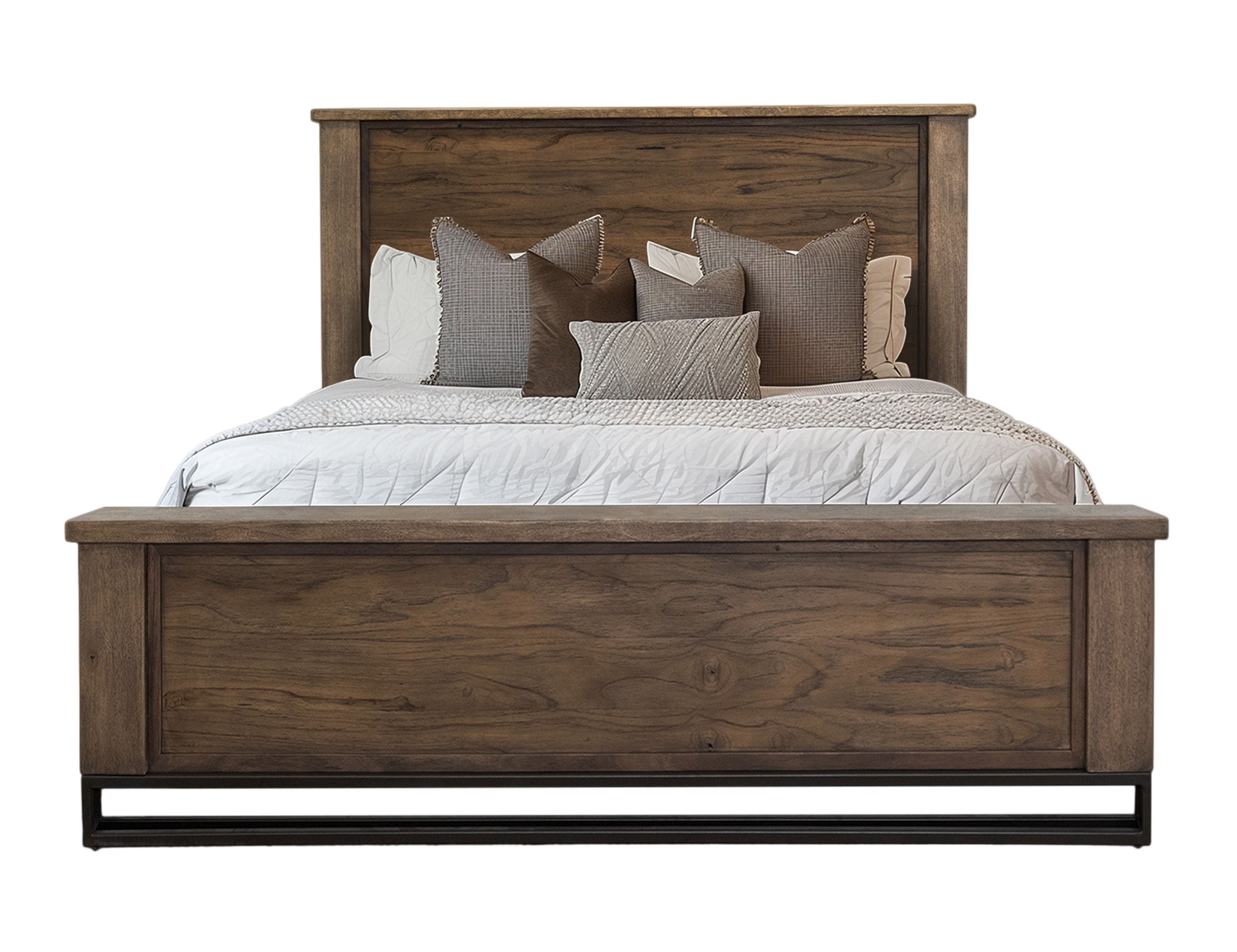 International Furniture Direct Natural Teca - Bed | Meri Furniture