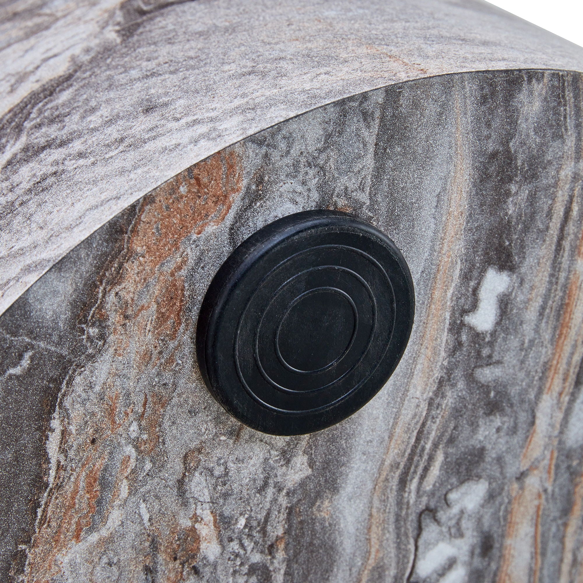 Simple Marble Textured Cylindrical Coffee Table Material - Gray