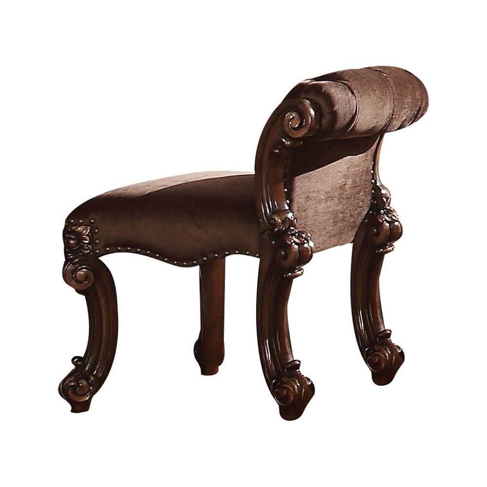 ACME Create an elegant, traditional design in your bedroom with the Vendome vanity stool. | Meri Furniture