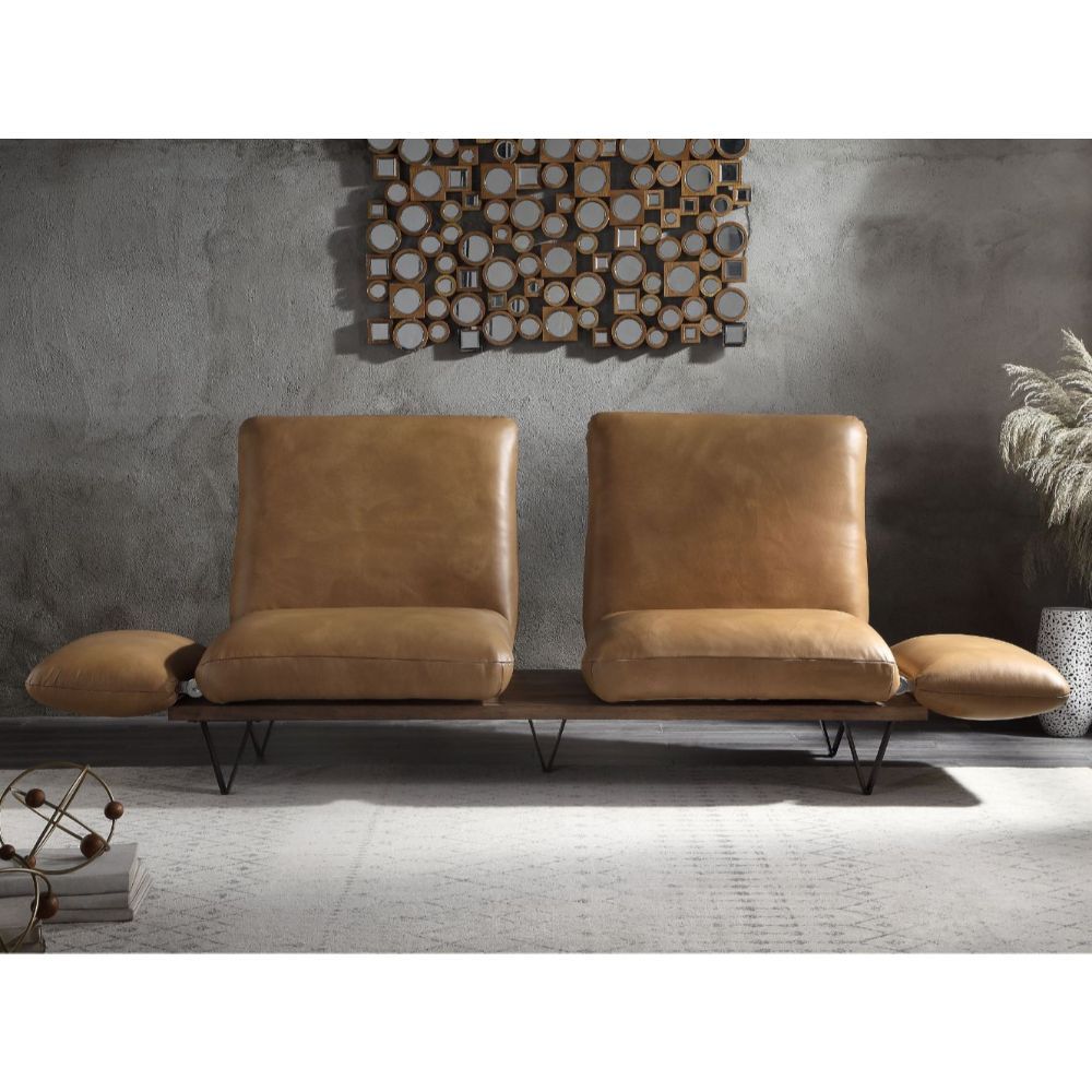 ACME Narech - Sofa - Nutmeg Top Grain Leather | Meri Furniture