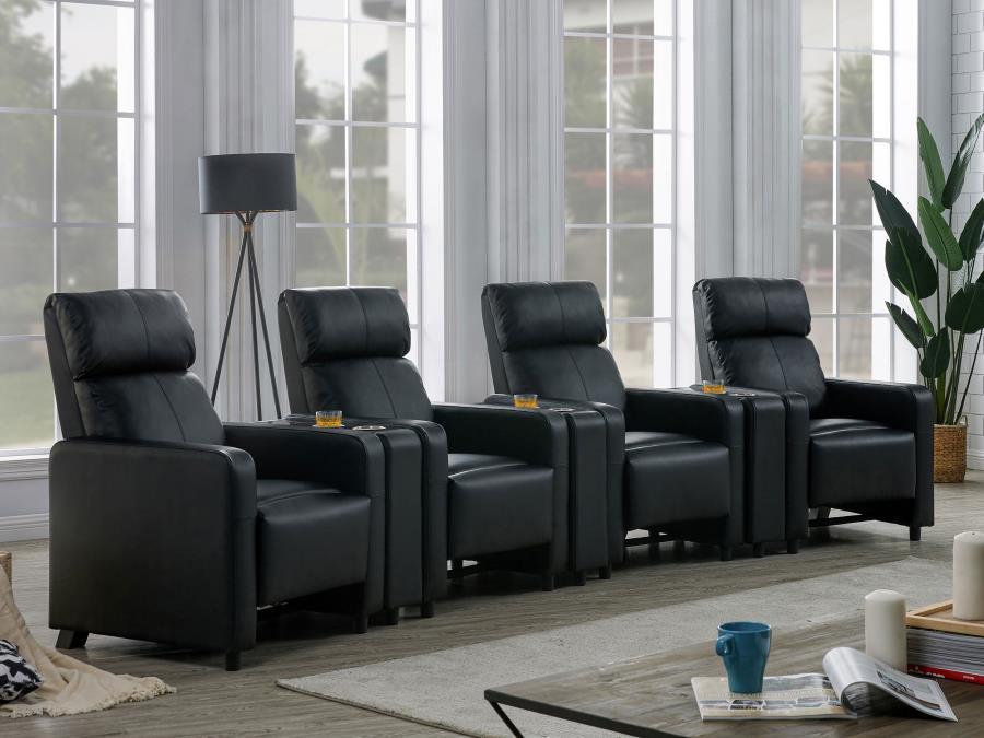 Coaster Fine Furniture Toohey - Upholstered Tufted Recliner Living Room Set | Meri Furniture