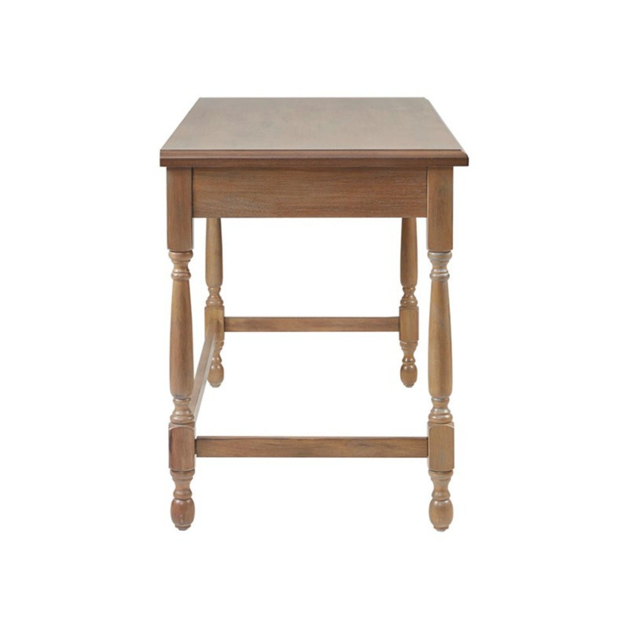 Tabitha - Desk With Drawer And Turned Legs - Natural