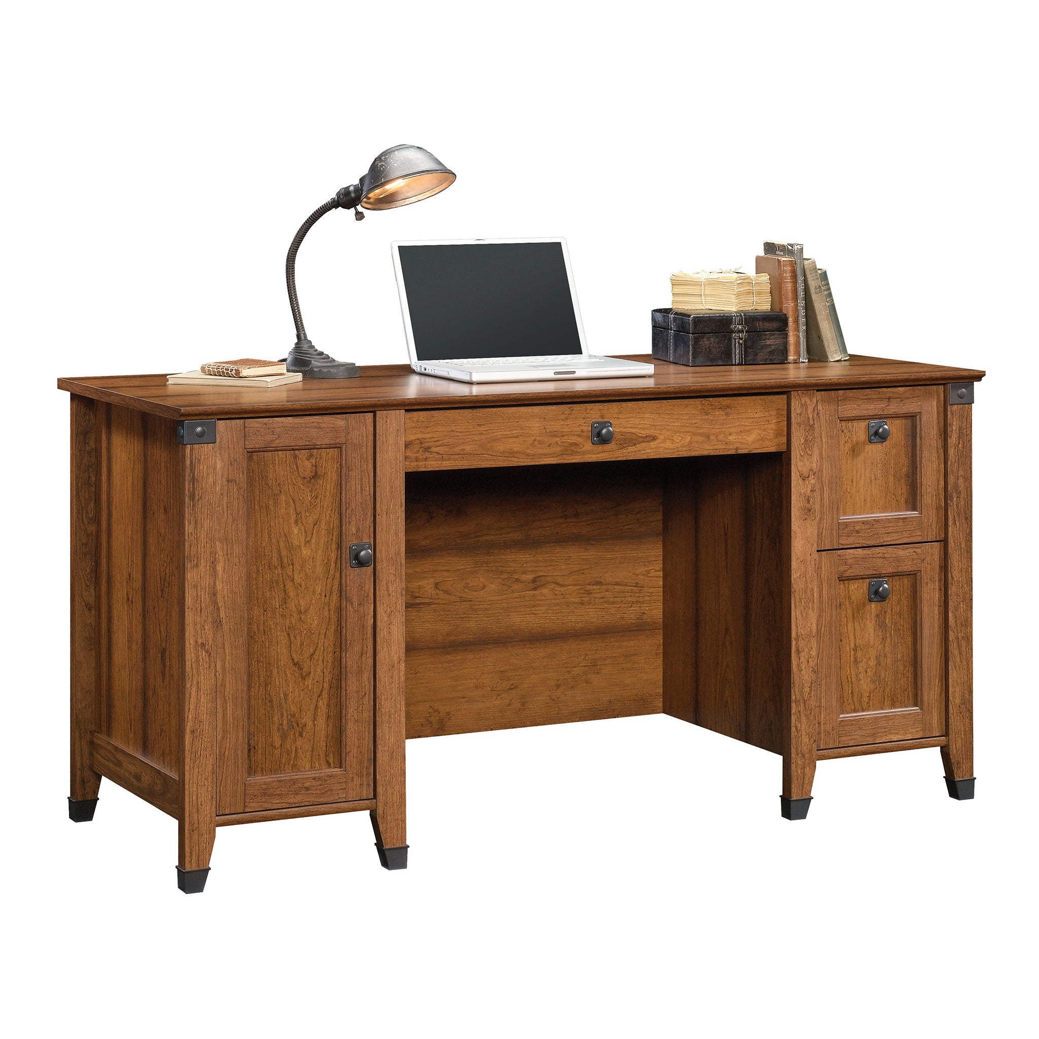 Carson Forge Computer Desk Washington Cherry