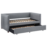 Coaster Fine Furniture Brodie - Upholstered Twin Daybed With Trundle - Gray | Meri Furniture