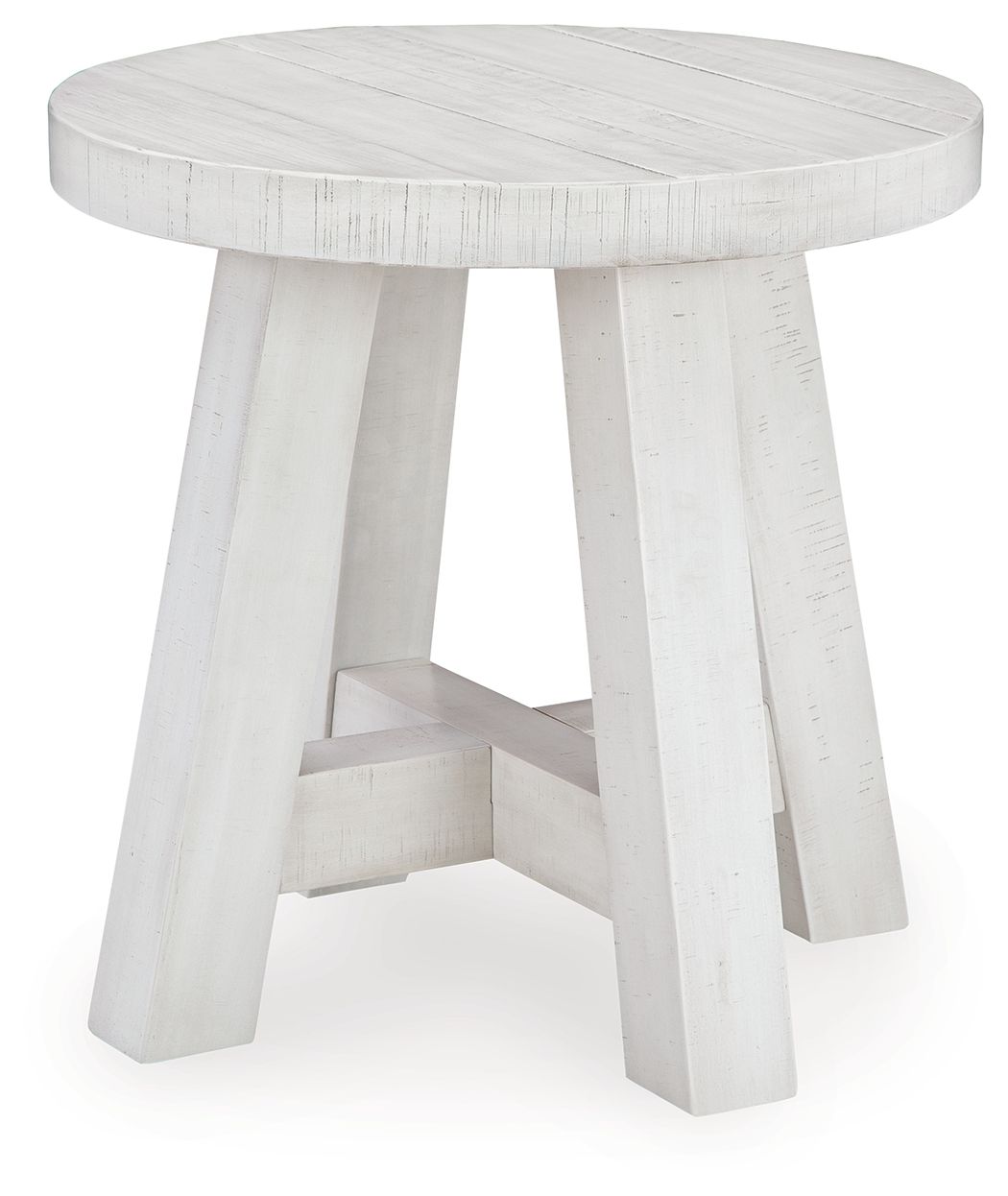 Signature Design by Ashley® Jallison - Off White - Round End Table | Meri Furniture