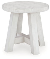 Signature Design by Ashley® Jallison - Off White - Round End Table | Meri Furniture