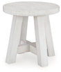 Signature Design by Ashley® Jallison - Off White - Round End Table | Meri Furniture