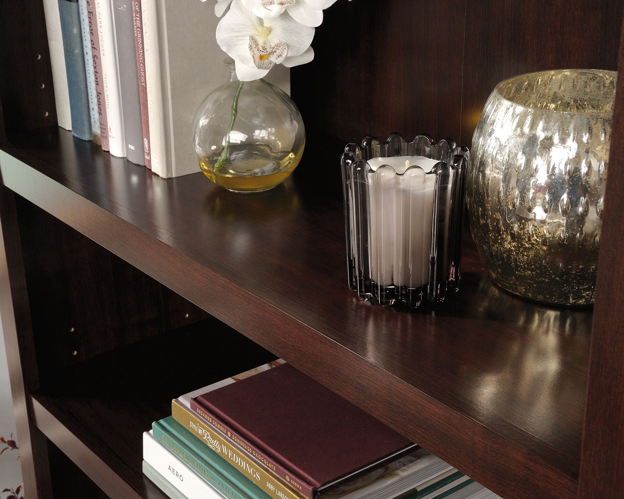 Bookcase With Doors in Select Cherry