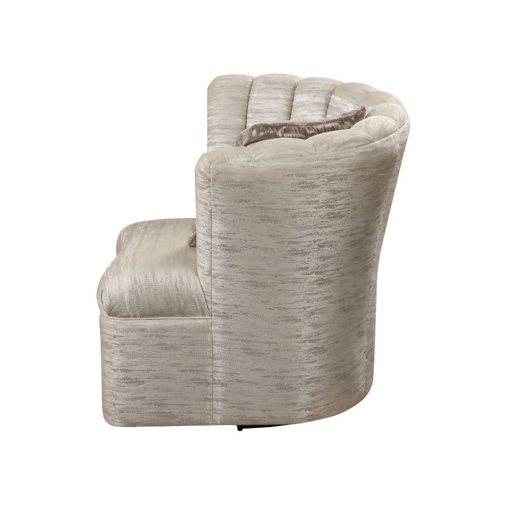 ACME Athalia - Swivel Chair - Shimmering Pearl | Meri Furniture