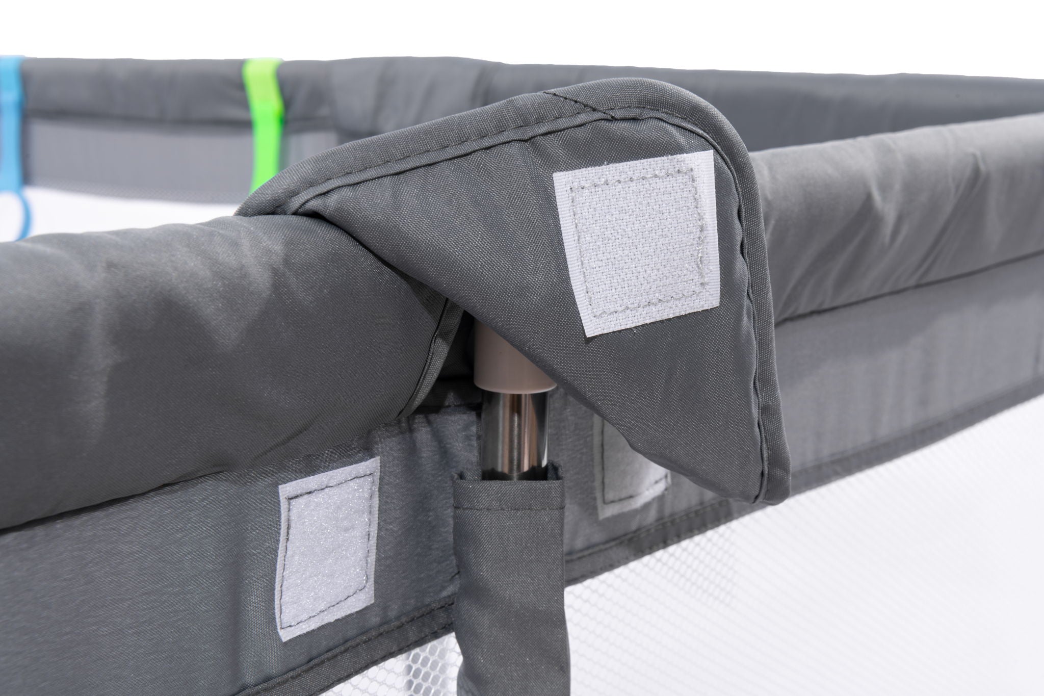 Fabric Baby Playpen, Baby Fence Play Area With Anti Slip Base - Gray