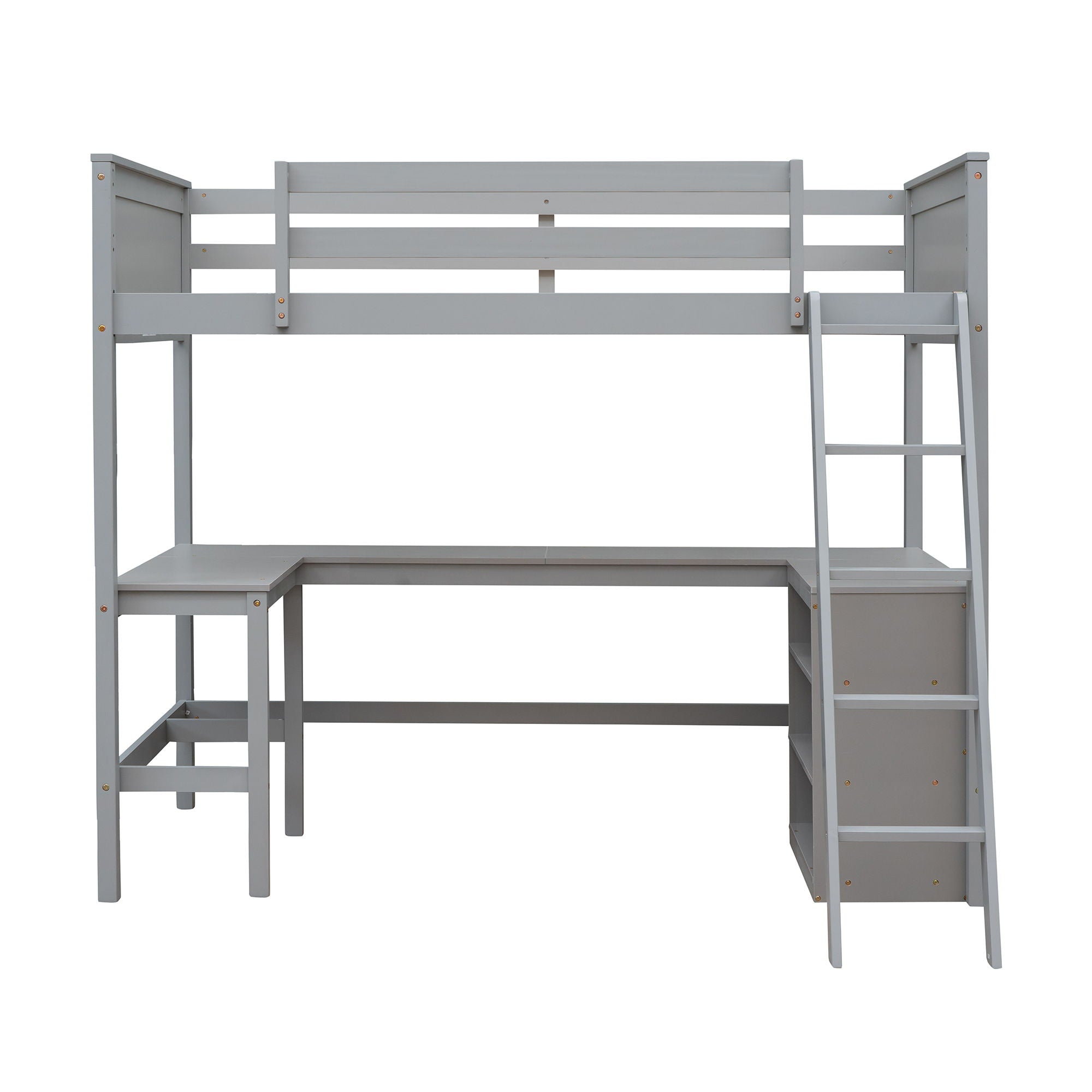 Loft Bed With Shelves With Desk