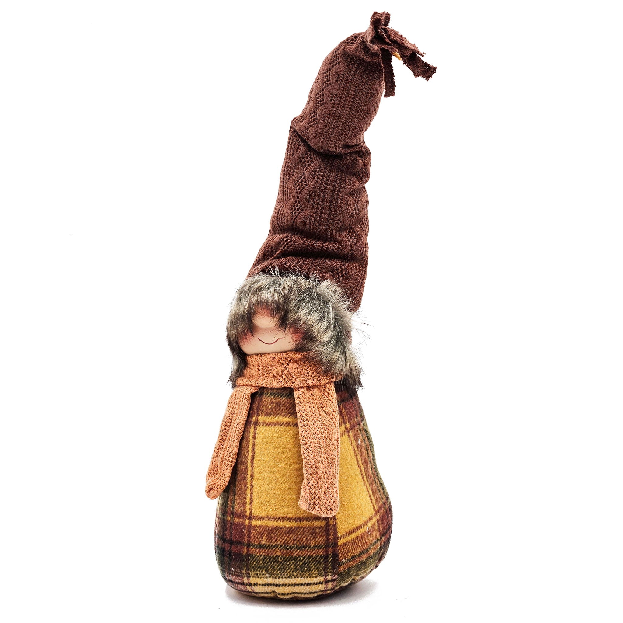 Gnomes Decorations For Fall Thanksgiving Table Decorations (Set of 2) - Brown / Yellow