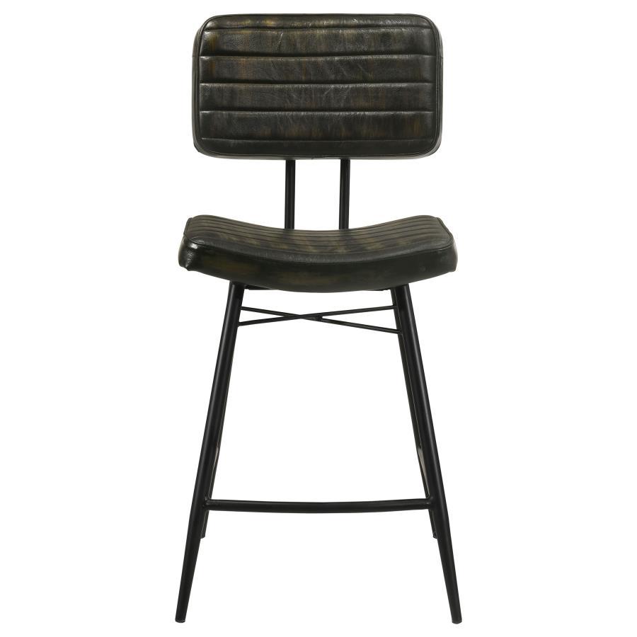 Coaster Fine Furniture Partridge - Leather Counter Chair (Set of 2) | Meri Furniture