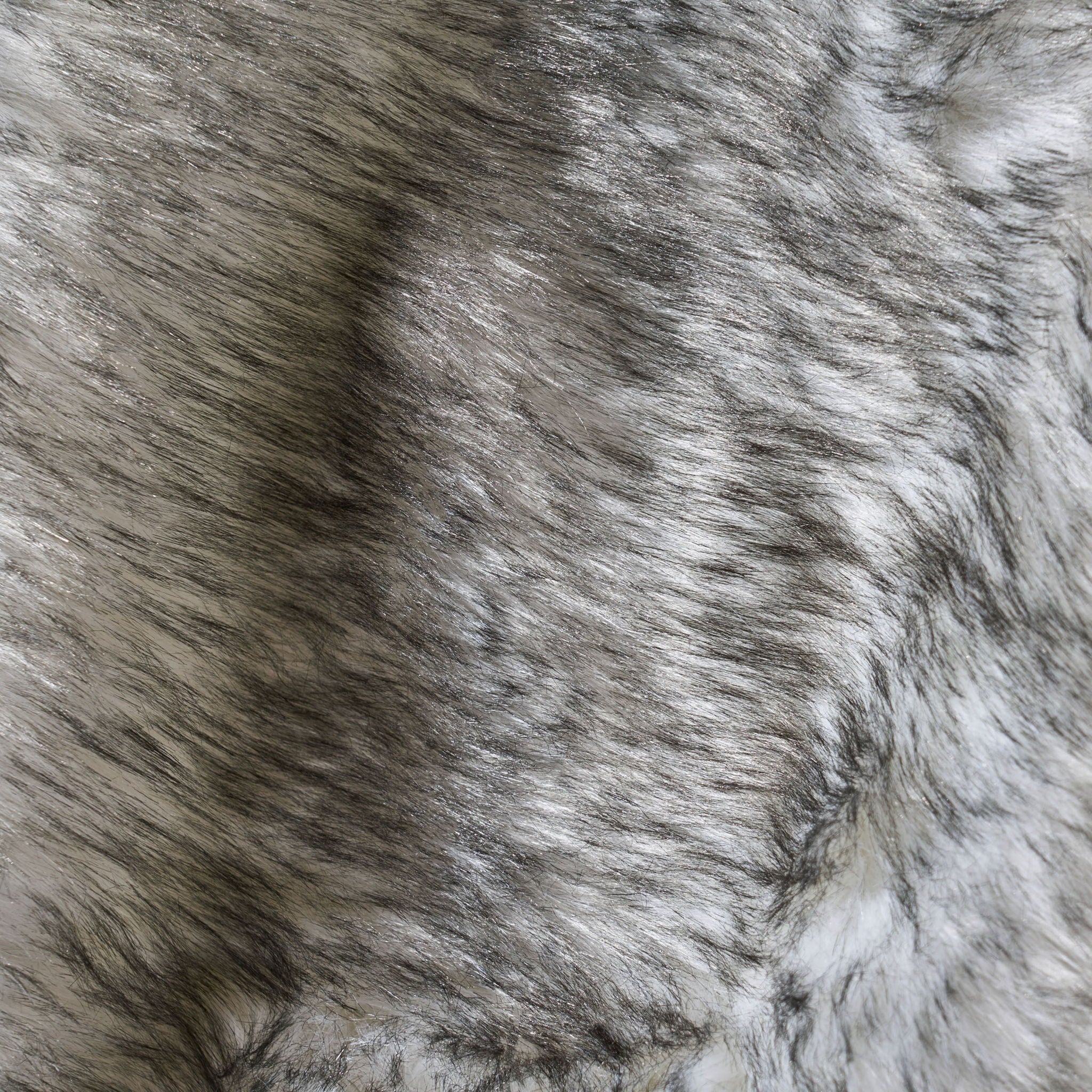 Luxury Throw Blanket With Streaks - Gray