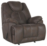 Ashley Furniture Warrior - Coffee - Rocker Recliner | Meri Furniture