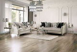Furniture of America Elicia - Sofa - Silver / Black | Meri Furniture