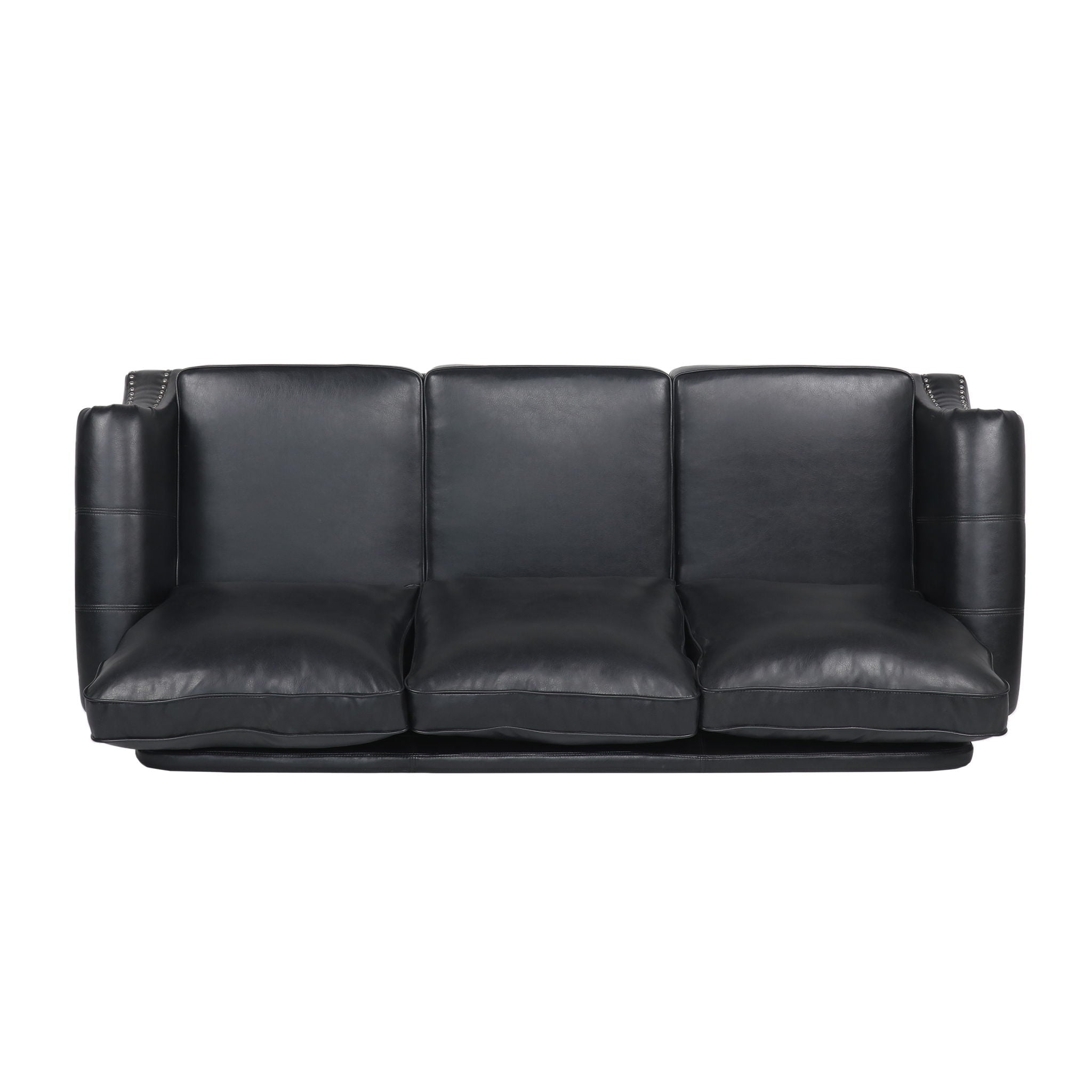 Contemporary 3 Seater Sofa With Nailhead Trim