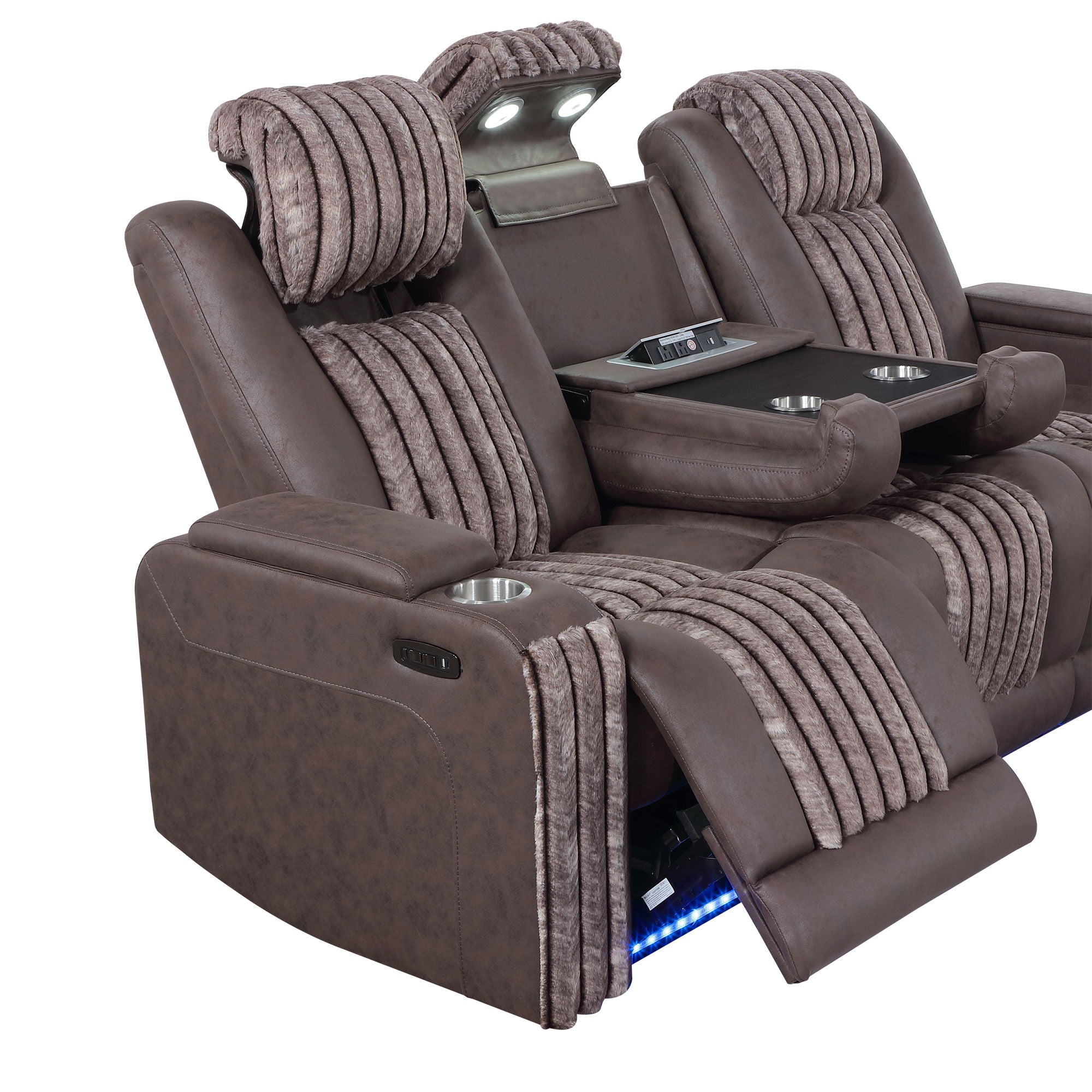 Duran - Power Reclining Sofa With Power Headrest
