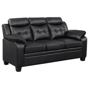 Coaster Fine Furniture Finley - Upholstered Padded Arm Tufted Sofa - Black | Meri Furniture