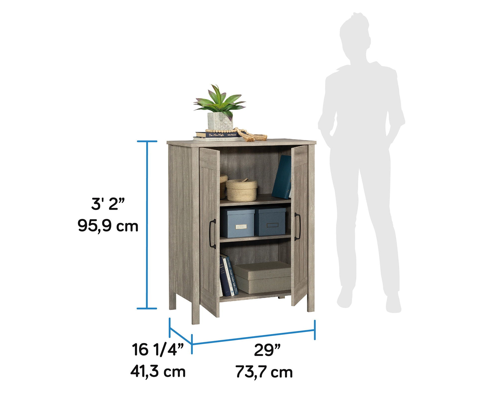 2-Door Storage Cabinet in Spring Maple