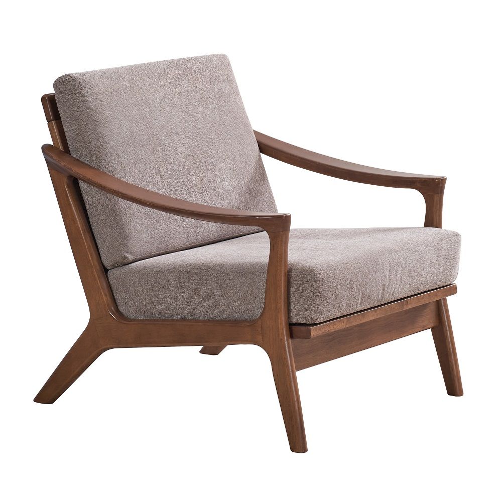 ACME Lide - Accent Chair - Light Brown & Brown | Meri Furniture