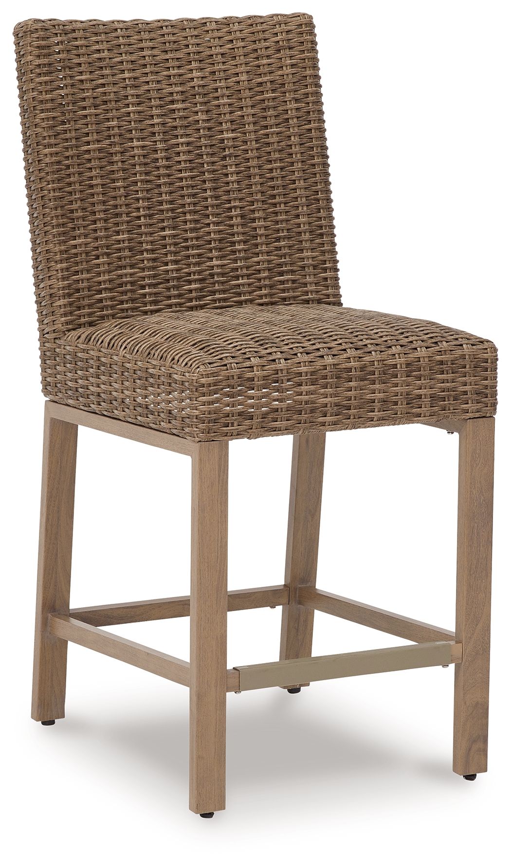 Signature Design by Ashley® Walton Bridge - Driftwood - Barstool (Set of 2) | Meri Furniture