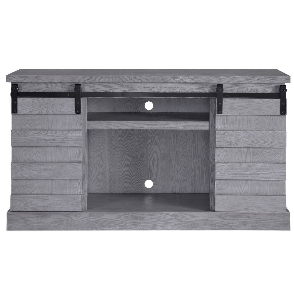 ACME Amrita - TV Stand - Gray Oak | Meri Furniture