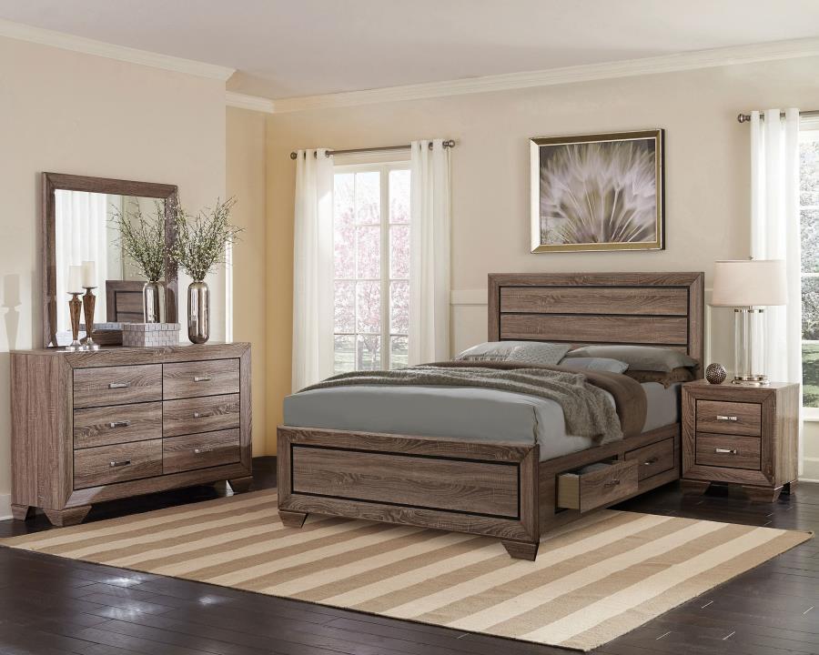 Coaster Fine Furniture Kauffman - Transitional Storage Bed Bedroom Set | Meri Furniture