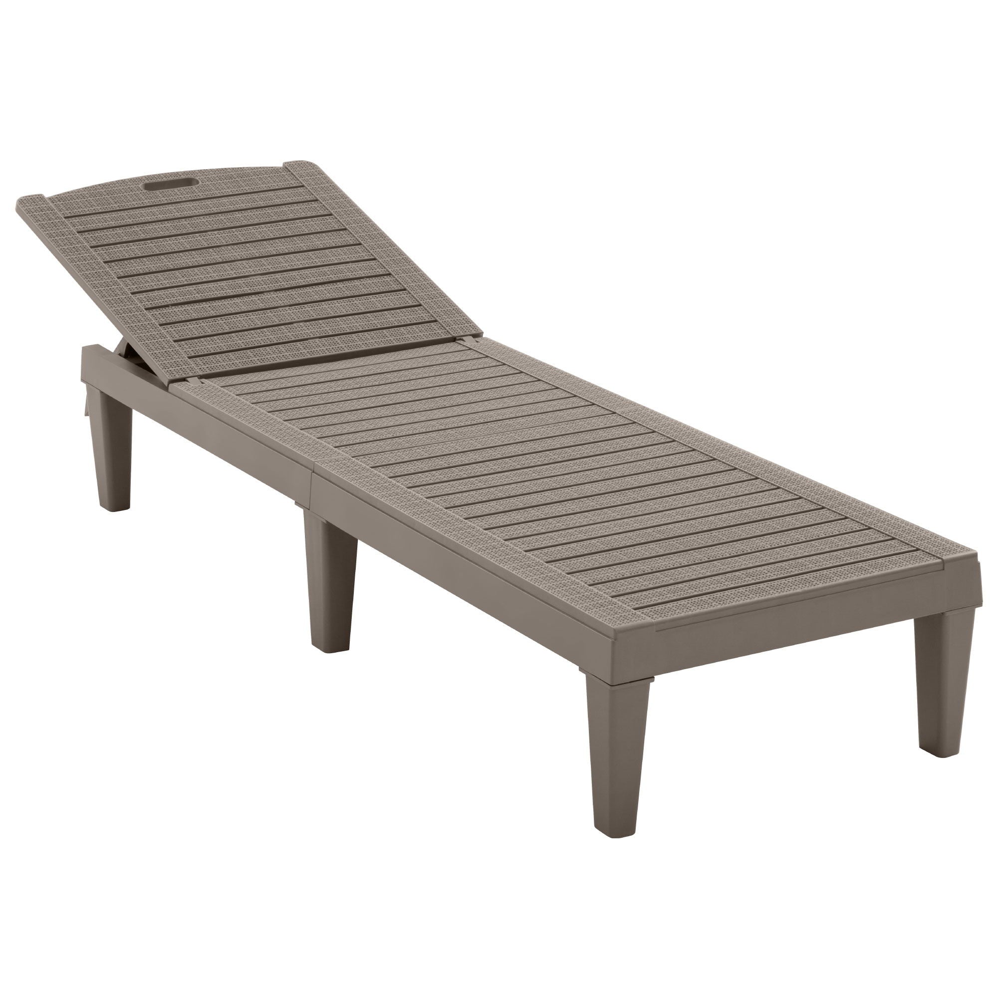 2 Piece Outdoor Chaise Lounges With Adjustable Backrest